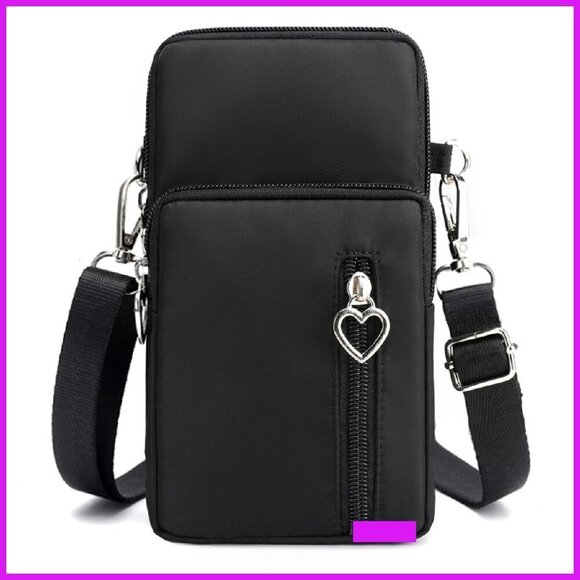 Handbags - Mini Crossbody Bag Nylon Phone Purse Adjustable Strap Chic Practical Travel